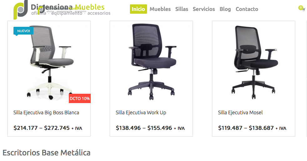 Sillas de escritorio