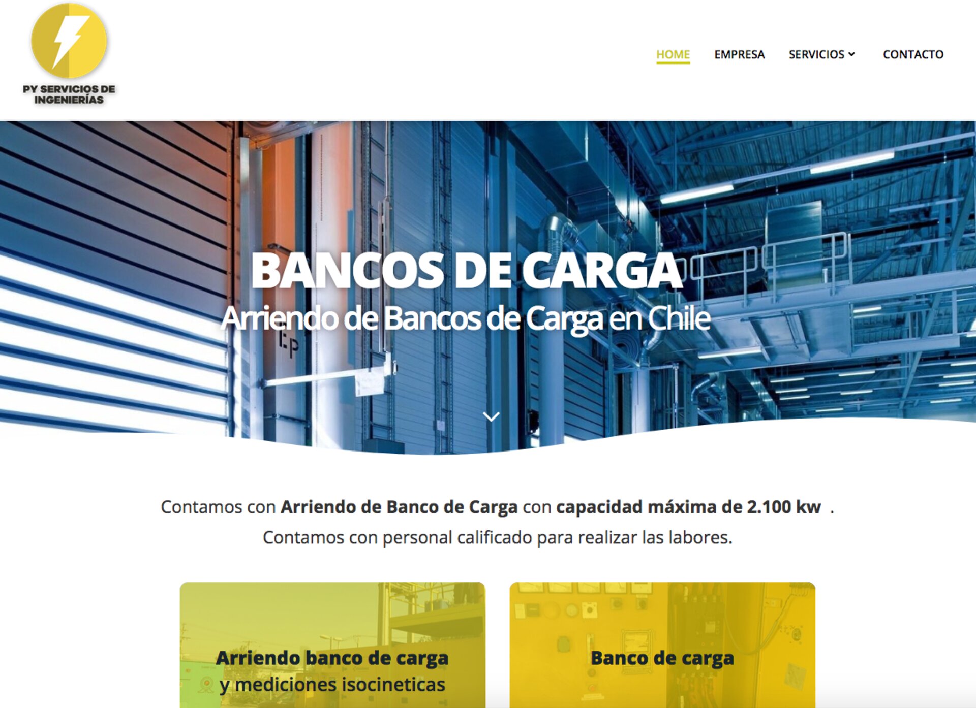 Banco de carga grupos electrógenos