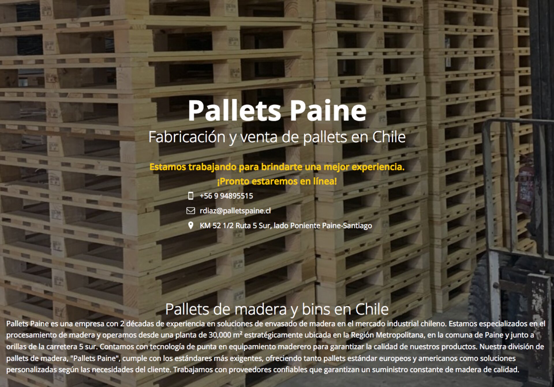 Pallet madera americanos en la RM