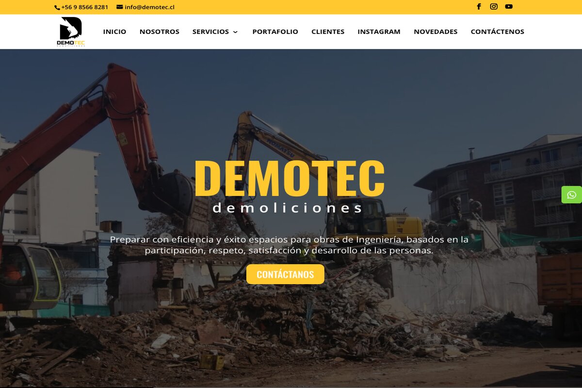 servicio de demolición en santiago