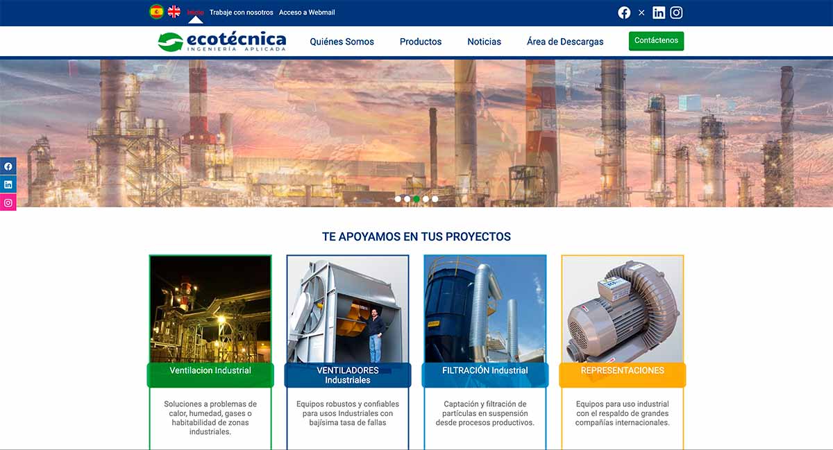 Venta de ventiladores industriales