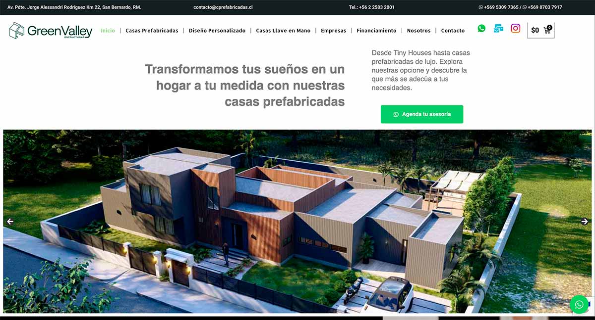 Venta de casas prefabricadas en Chile